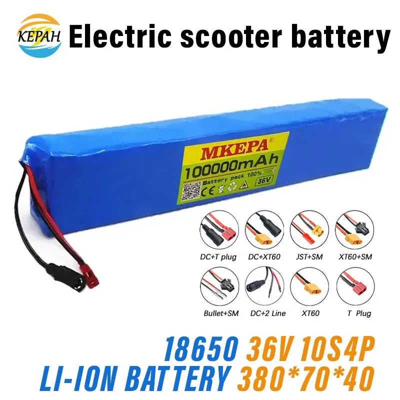 18650 100Ah 10S4P High-Power Rechargeable Lithium-Ion Battery With BMS, Electric Scooter Rechargeable Lithium Battery Pack