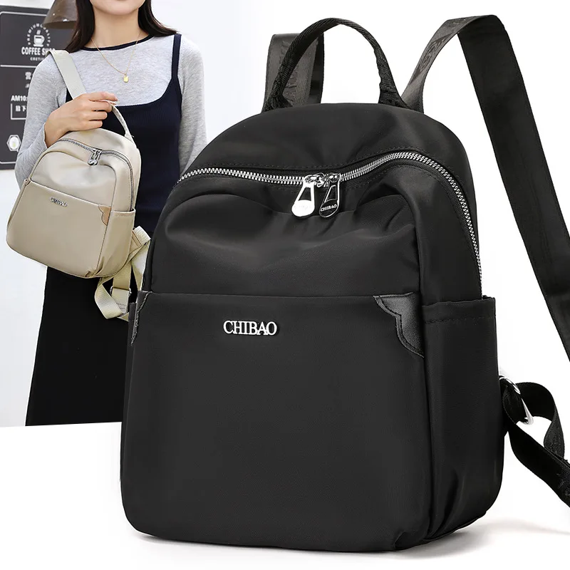 

Повседневная большая сумка Capaci, женская винтажная студенческая классная сумка, пригородная сумка из мягкого нейлона, внутренняя нашивка, без перегородки