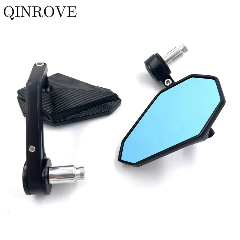 17-22mm Bar End Mirror For Motorcycle Aluminum Alloy Mirror Universal For Kawasaki Ninja 400 650 Suzuki CFMOTO Honda Hornet CBR