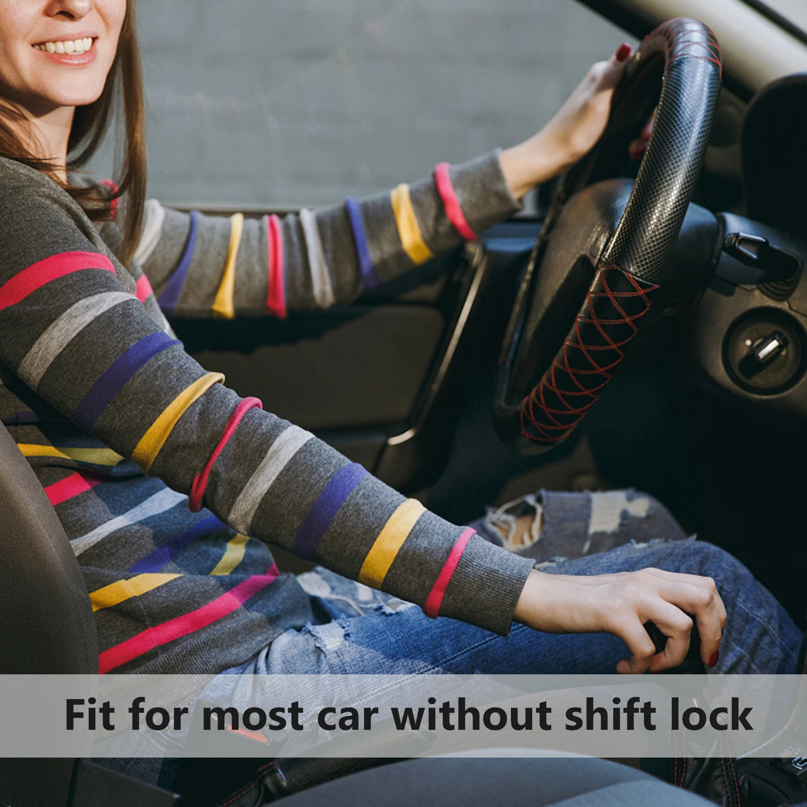 

Aluminum Alloy Gear Head Premium Material Shifter Lever Knob Manual Stick Car Transmission