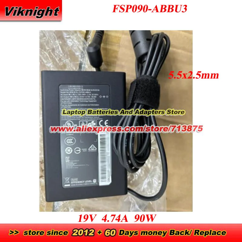 FSP090-ABBU3 AC Adapter 19V 4.74A 90W Power Supply with 5.5x2.5mm tip