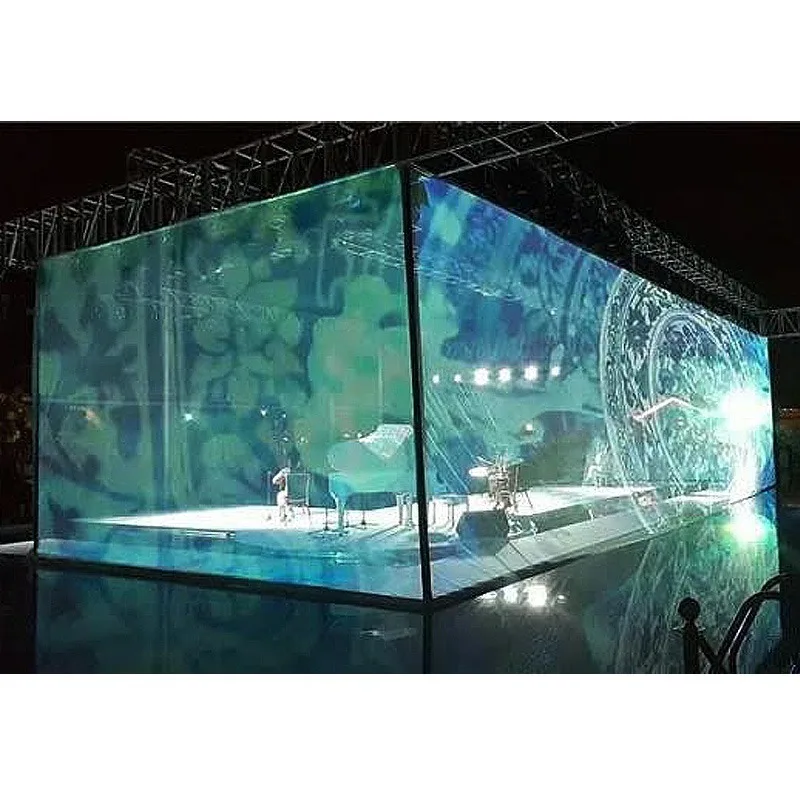 

[Hot Sale] Holographic Mesh Projector Screen Pepperscrim Display 3D Hologram