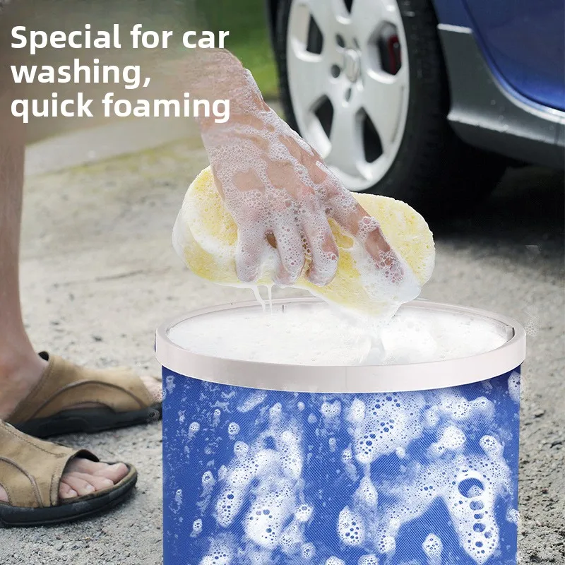 Folding and Shrinking Car Wash Bucket, Portable Car Cleaning Tool, Car Wash Supplies