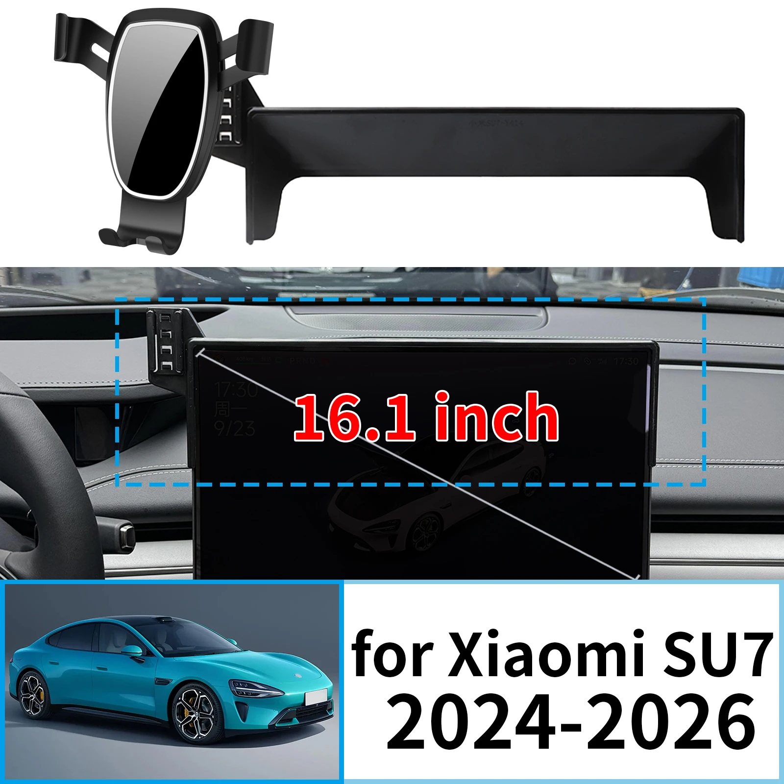 

fit for Xiaomi SU7 Xiao Mi MS11 2024 2025 2026 Navigation Bracke Screen Base Phone Holder Mount Car ​​accessoires