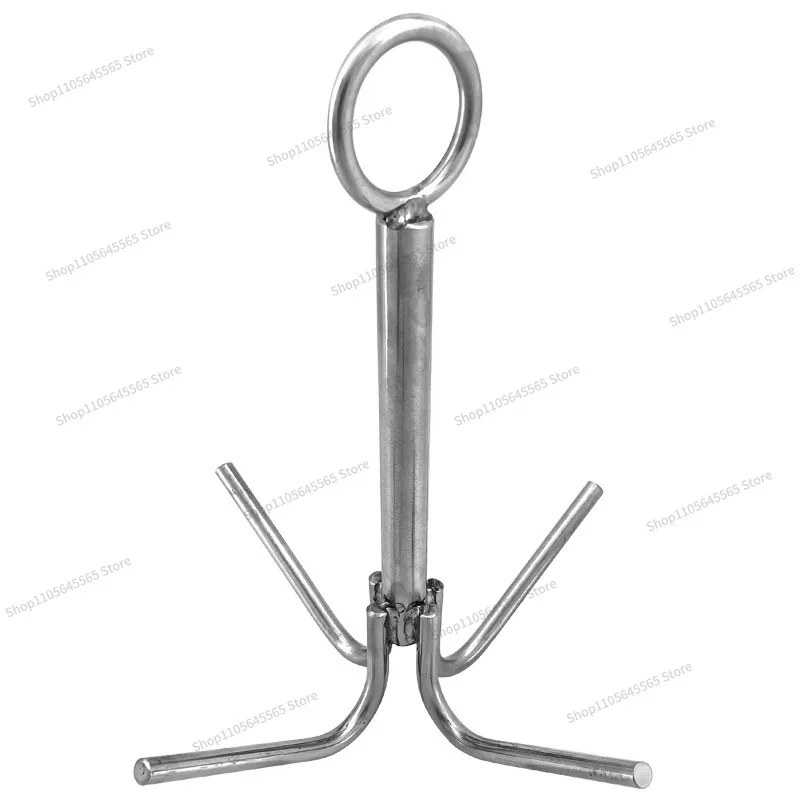 Stainless steel four-claw anchor, umbrella anchor, four-claw boat anchor, four-claw hook, marine hardware accessories