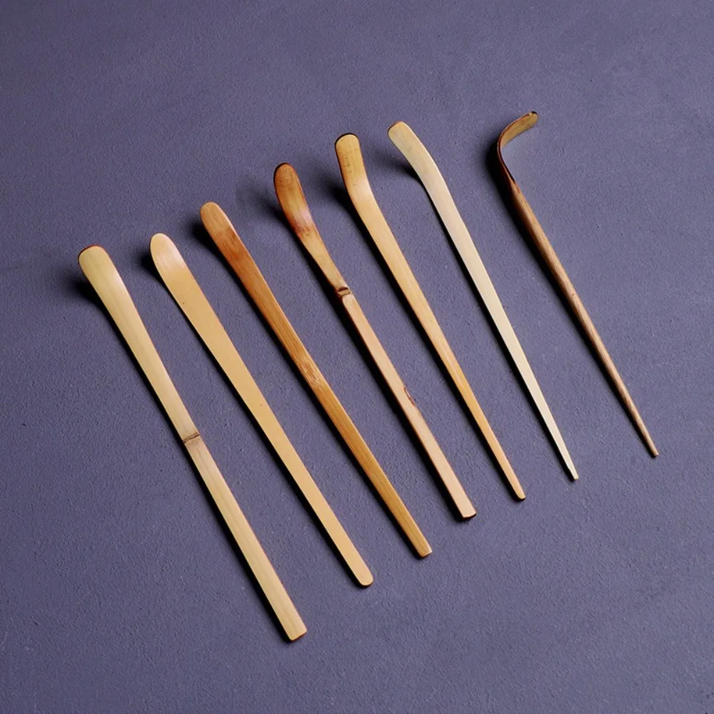 Nuevo Palillos de té de bambú Chashaku japonés, cuchara Matcha de 18cm, espátula de hoja tradicional clásica, ceremonia del té