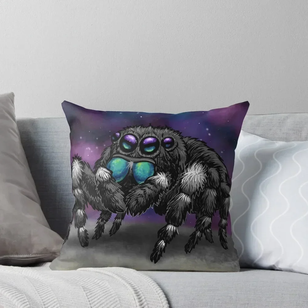 

Bold Jumping Spider in Space Throw Pillow Pillow Cases Cushions For Sofa pillow cover luxury Christmas Cases