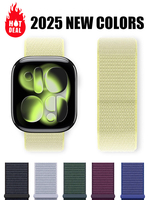 Sport Loop Strap For Apple Watch Band 11 10 8 9 7 6 5 SE Ultra 3 49mm 46mm 44mm 42mm 45mm 41 40mm Bracelet Correa iwatch Bands