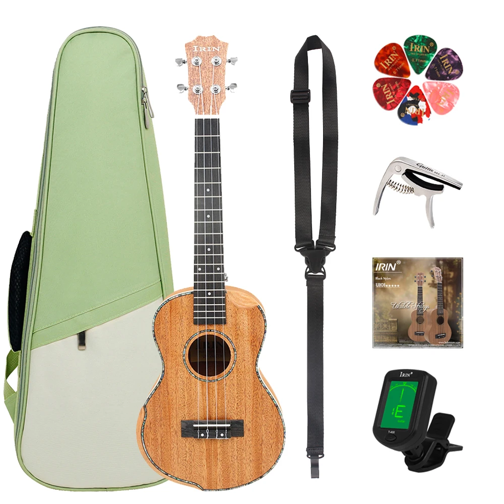 IRIN 4 Strings 26 Inch Ukulele Guitar Mahogany Body Neck Hawaiian Guitarra With Bag Strings Tuner Capo Parts & Accessories