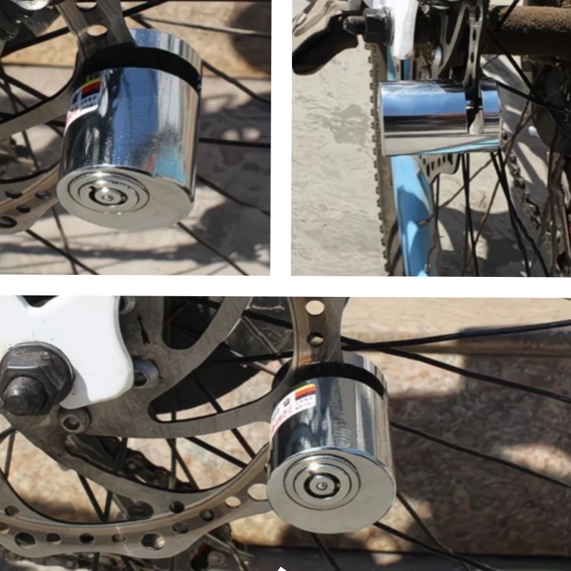 Upgraded Cylindrical Disc Brake Lock | Keyless One-Button Locking for Motorcycle & Bicycle | Made of Alloy
