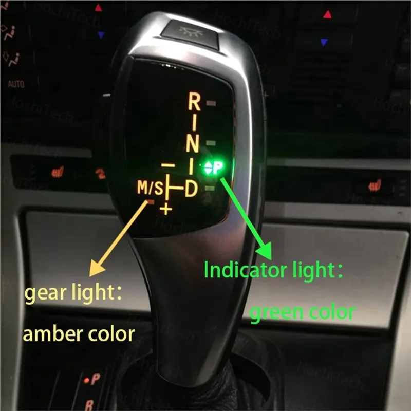 X39A-Car LED Gear Shift Knob Gear Stick For BMW 1 3 5 6 Series E46 E60 E61 Gear Shifter Lever Handle Car Accessories