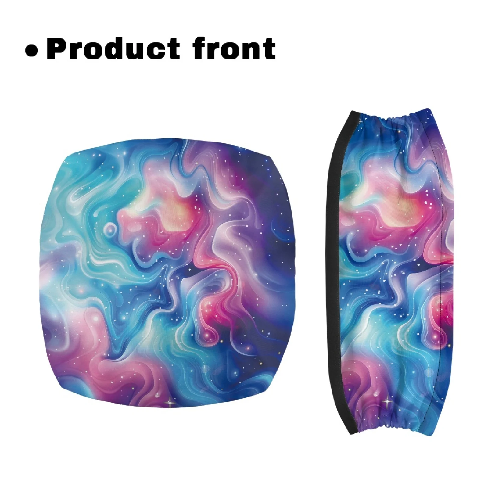 Coloranimal Washable Easy Install 2 Pcs Rollator Seat Cover for Women for Outdoor Color Fluid Design