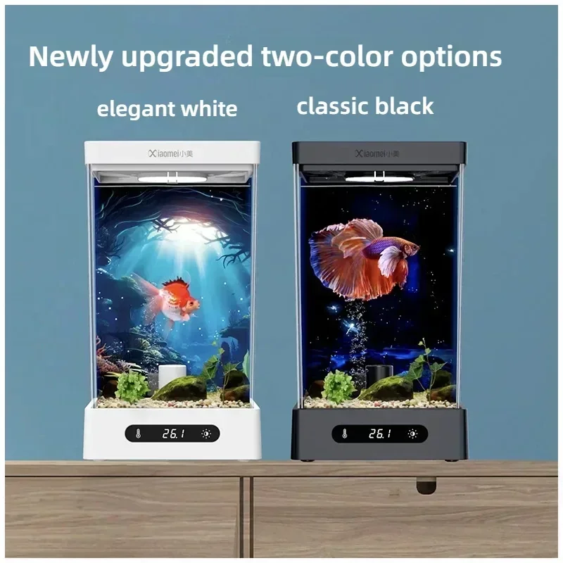 

New Smart betta dedicated fish tank desktop mini small ecological self-circulating desk aquarium fish tank fish aquariums