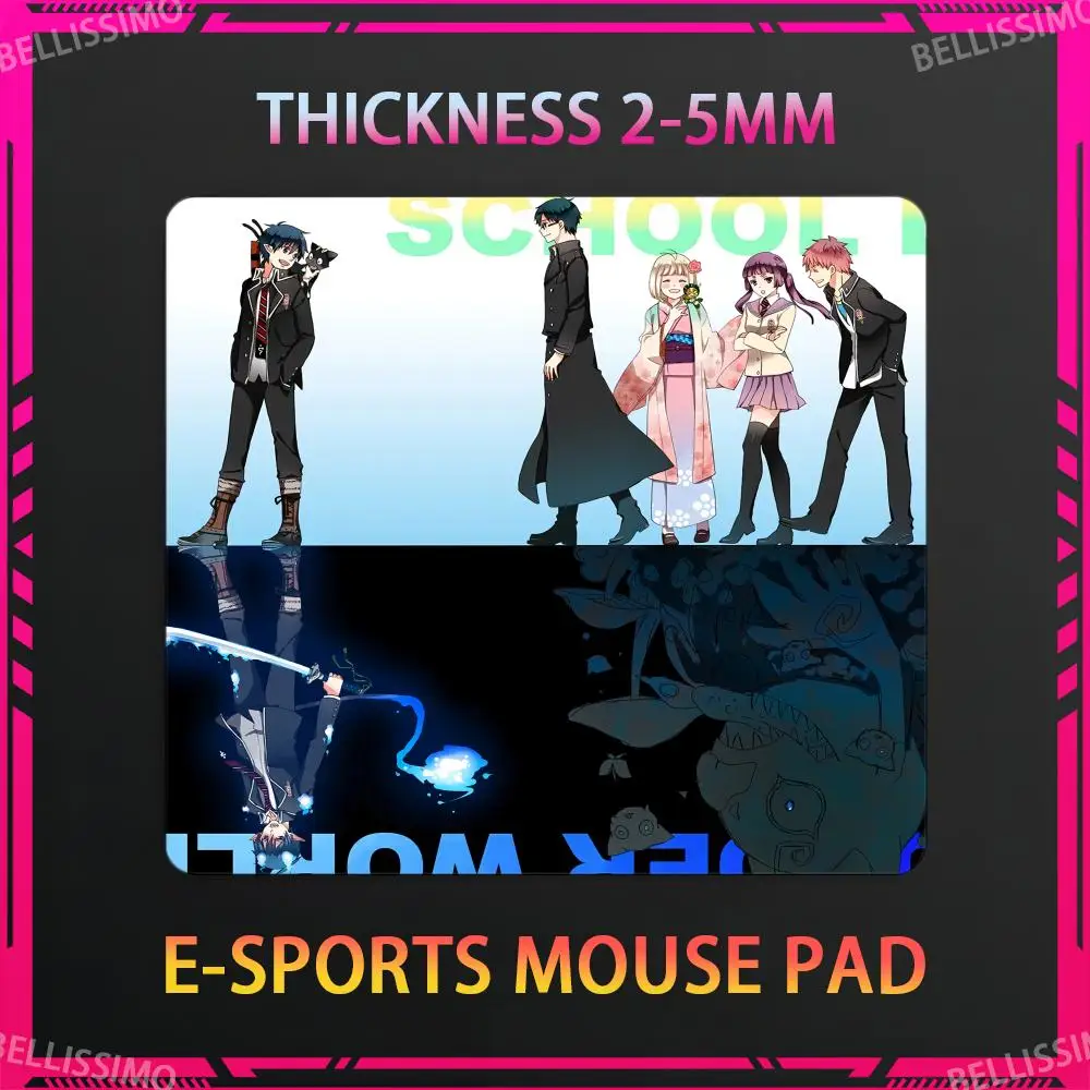 Anime B_Blue Exorcist XS MousePad Non-slip Rubber Pad Small Anime Computer Mouse Pad Game Keyboard Pad E-sports Accessories Pad