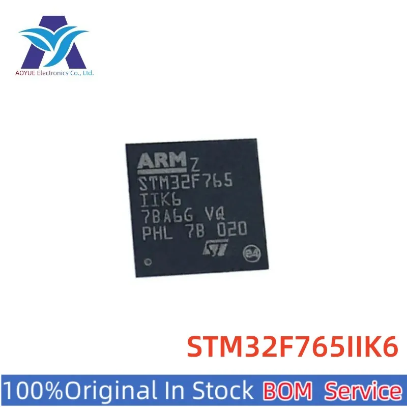 

New Original Stock IC STM32F765IIK6 STM32F765 STM STM32F BGA176 MCU 32-bit ARM Cortex M7 microprocessor