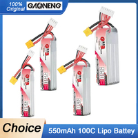 Gaoneng GNB 550mAh 2S/3S/4S/6S 100C 7.6V/11.4V/15.2V/22.8V  Lipo Battery With XT30U-F Plug for RC FPV Racing Drone