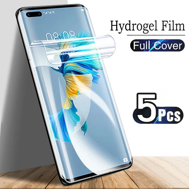 5PCS Hydrogel Film For Huawei Nova Y72 12  Enjoy 70z Full Cover Screen Protector For Huawei Nova 12i SE 12S Pocket 2 NOT GLASS