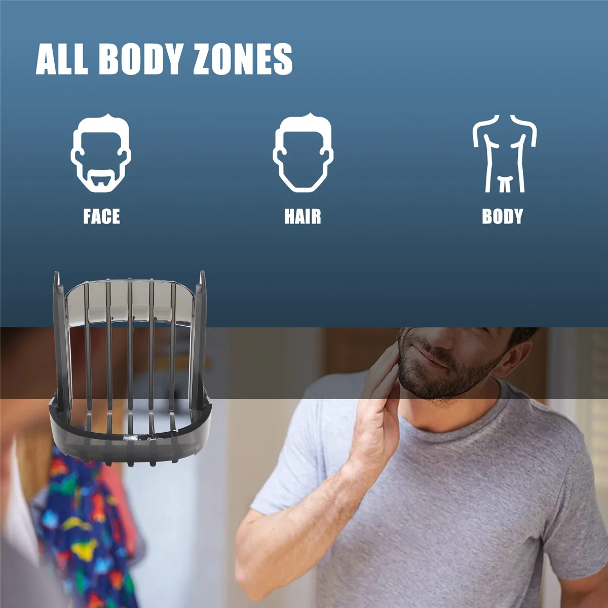 T27C Fixed Comb Positioner Is Suitable for Philips Hair Clipper HC5410 HC5440 HC5442 HC5447