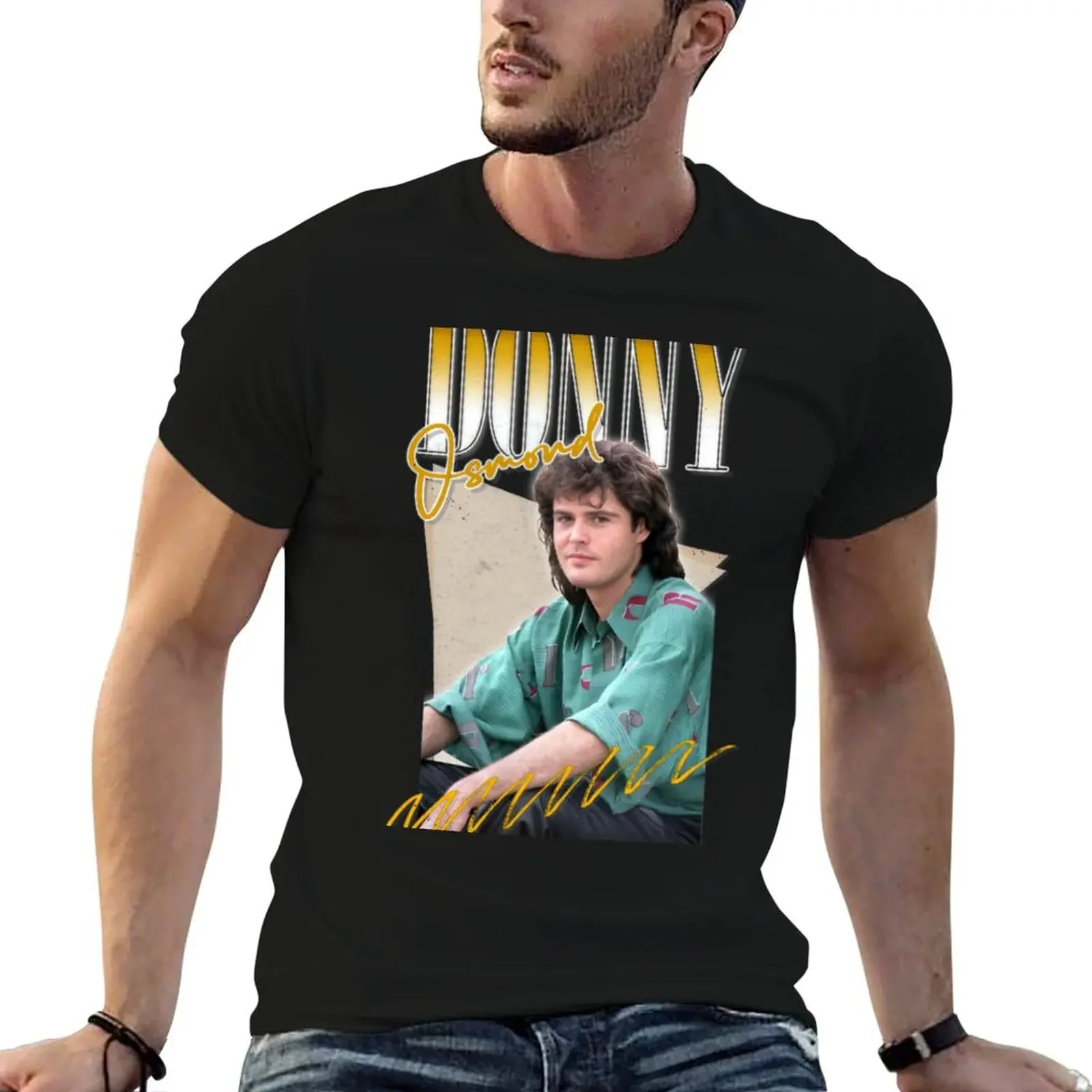 Donny Osmond Retro Aesthetic Fan Design T-Shirt sublime shirts graphic tees men clothing