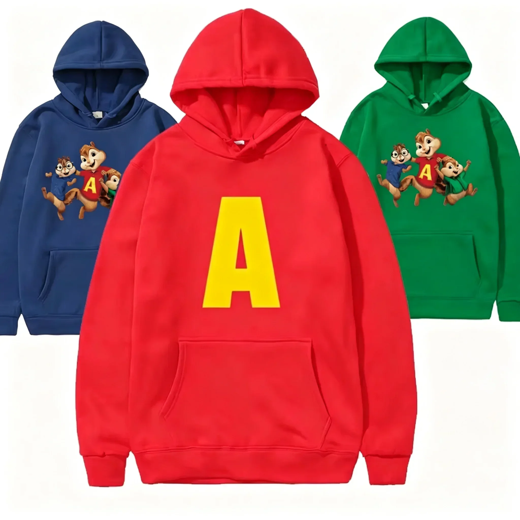 Alvin und die Chipmunks 2026 Mode Unisex Freizeit-Sportbekleidung Herren-Hoodie Alvin Chipmunk Halloween-Kostüm Damen-Pullover-Oberteile – Detail 14