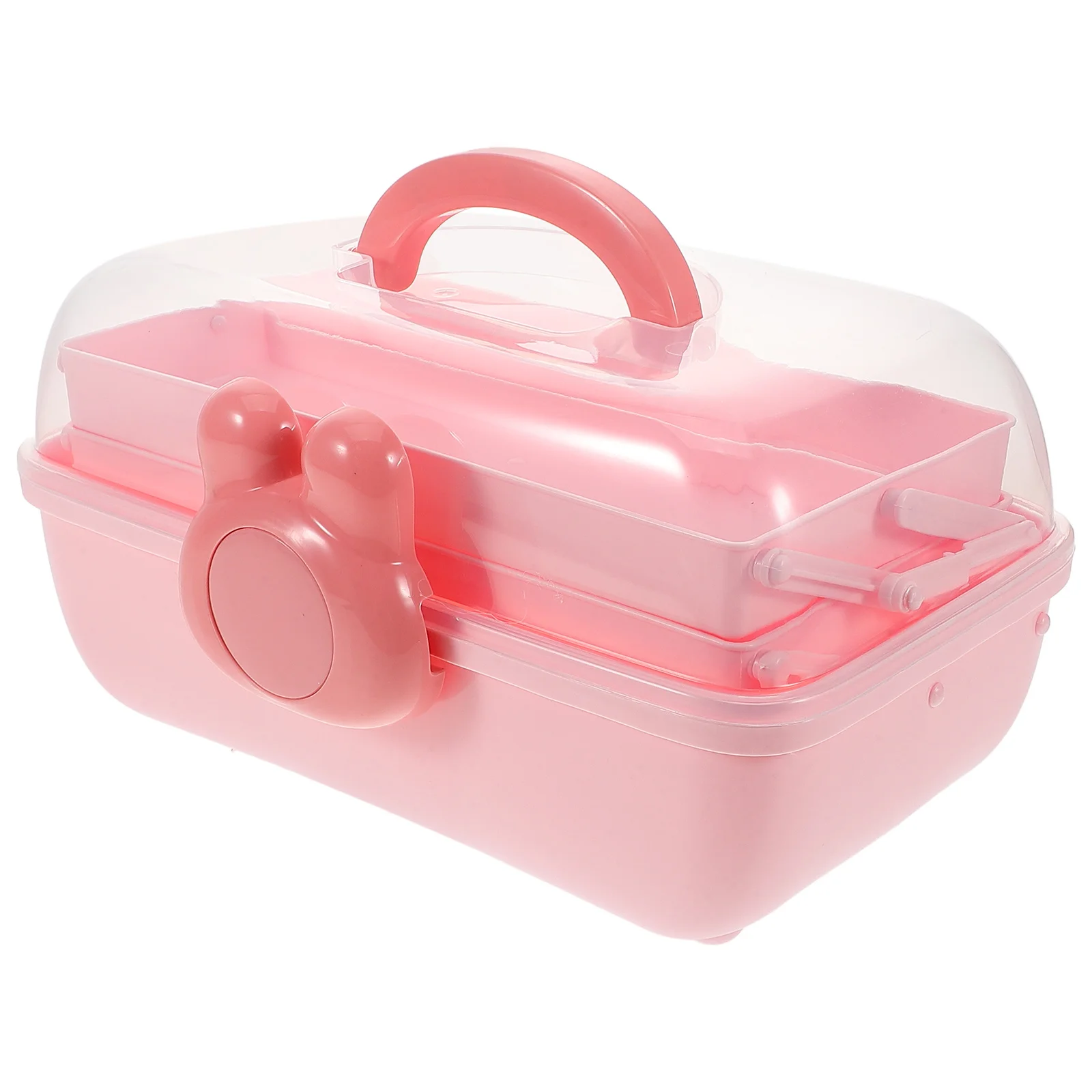 

Multifunctional Storage Box Large Capacity Organizer Bins Dustproof Portable Sewing Accessories Holder Car Desktop