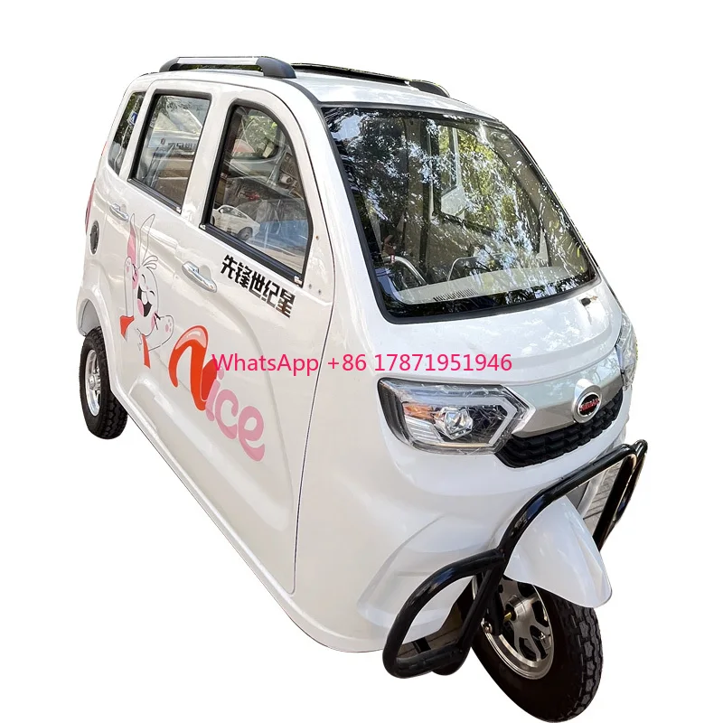 2023 New Design Enclosed Body 3 Wheel Electric Vehicle With One Person Electric Car Design Mini Car 300CC