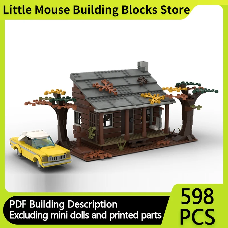 

Модель City Street View MOC, строительные кирпичи, Хэллоуин, деревня, домик, модульная технология, подарки, праздник, сборка, детские игрушки, костюм