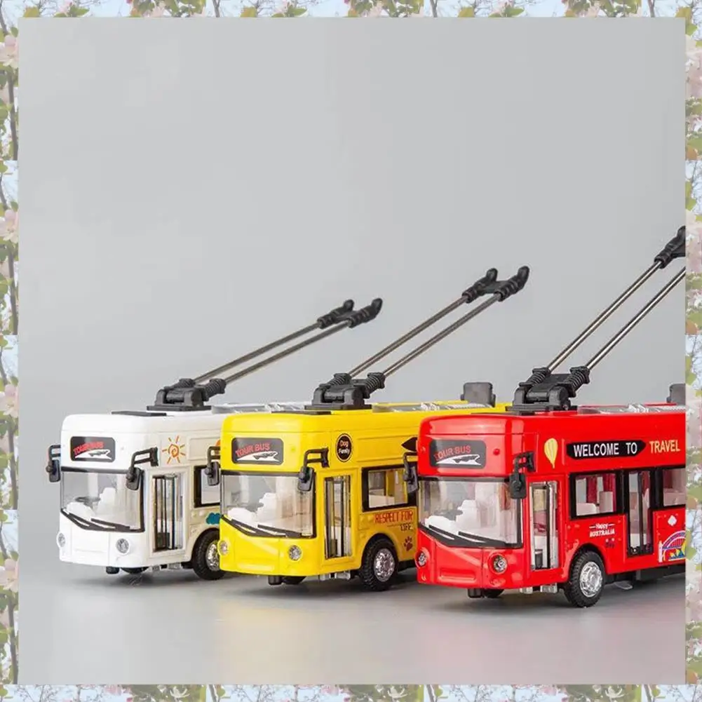 

X18A-1:50 Kids Alloy Bus Model London Single Decker Tram Bus Vehicles Car With Light & Sound Collections