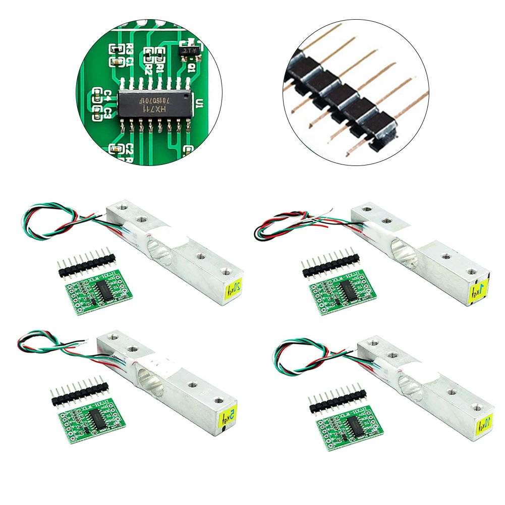 

High-Precision HX711 Load Cell Sensor Module 24-Bit ADC 1-20KG Range Dual-Channel Input Low Power Consumption Measurement Part