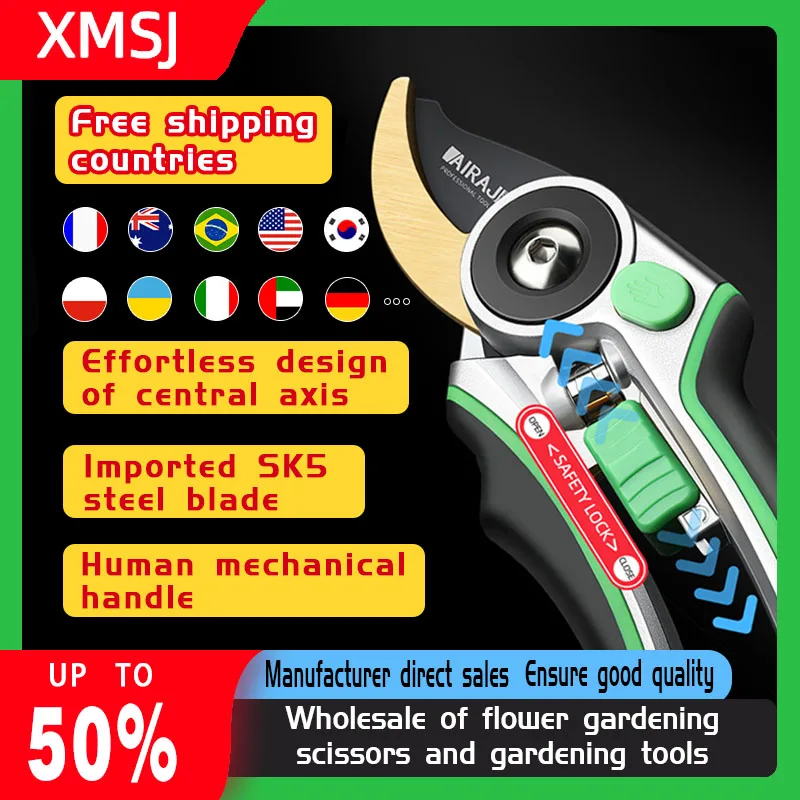 

Garden Pruning Shears Stainless Steel Pruning Tools Garden Tools Scissors Cutter Fruit Picking Weed Home Potted Branches Pruner