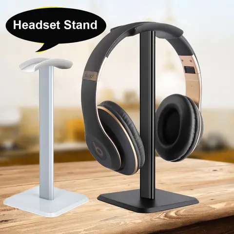 Aluminium Alloy Headphone Stand Holder Space Saving Gaming Headset Stand Rack Desktop Organizer Display Earphone Hanger Bracket