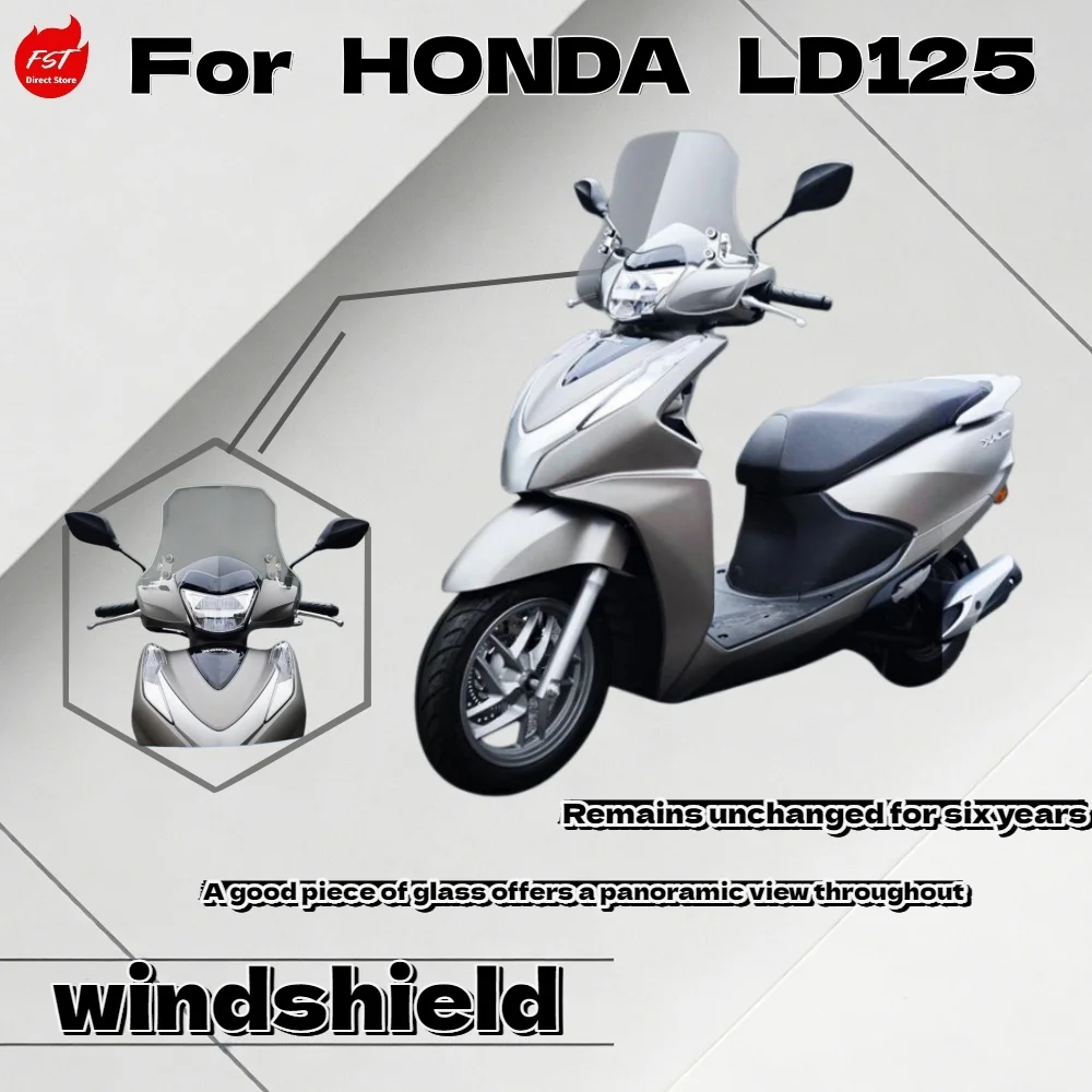 Premium Windproof Front Windscreen for Wuyang Honda LD125 Motorcycle Dedicated Windshield Kit