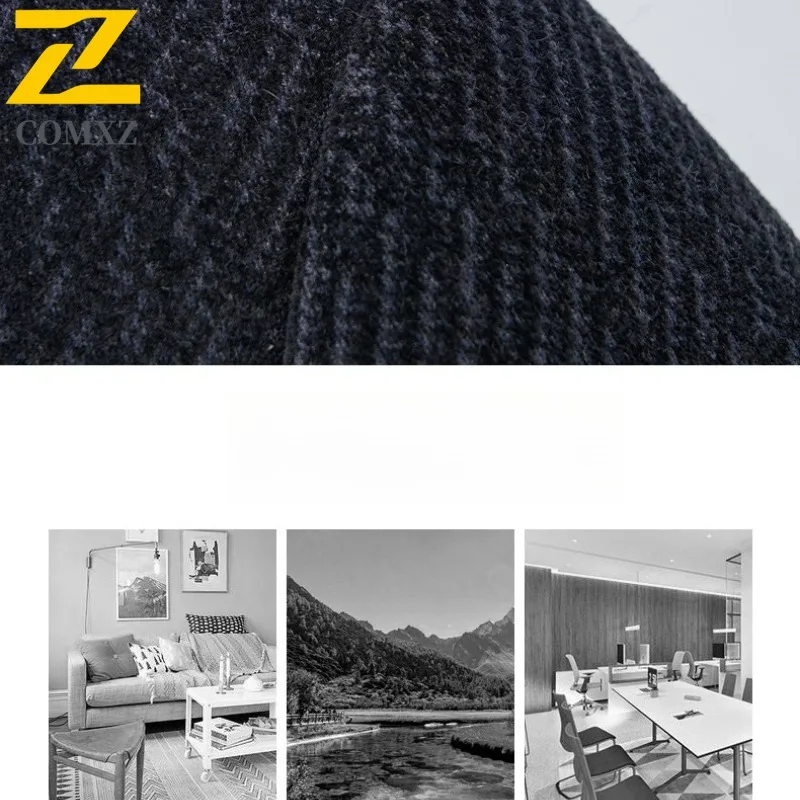 Winter Chenille Overcoat Men 2025 Light Luxury Detachable Goose Down Inner Collar TrenchCoat Business Casual Wool Blend Coat​