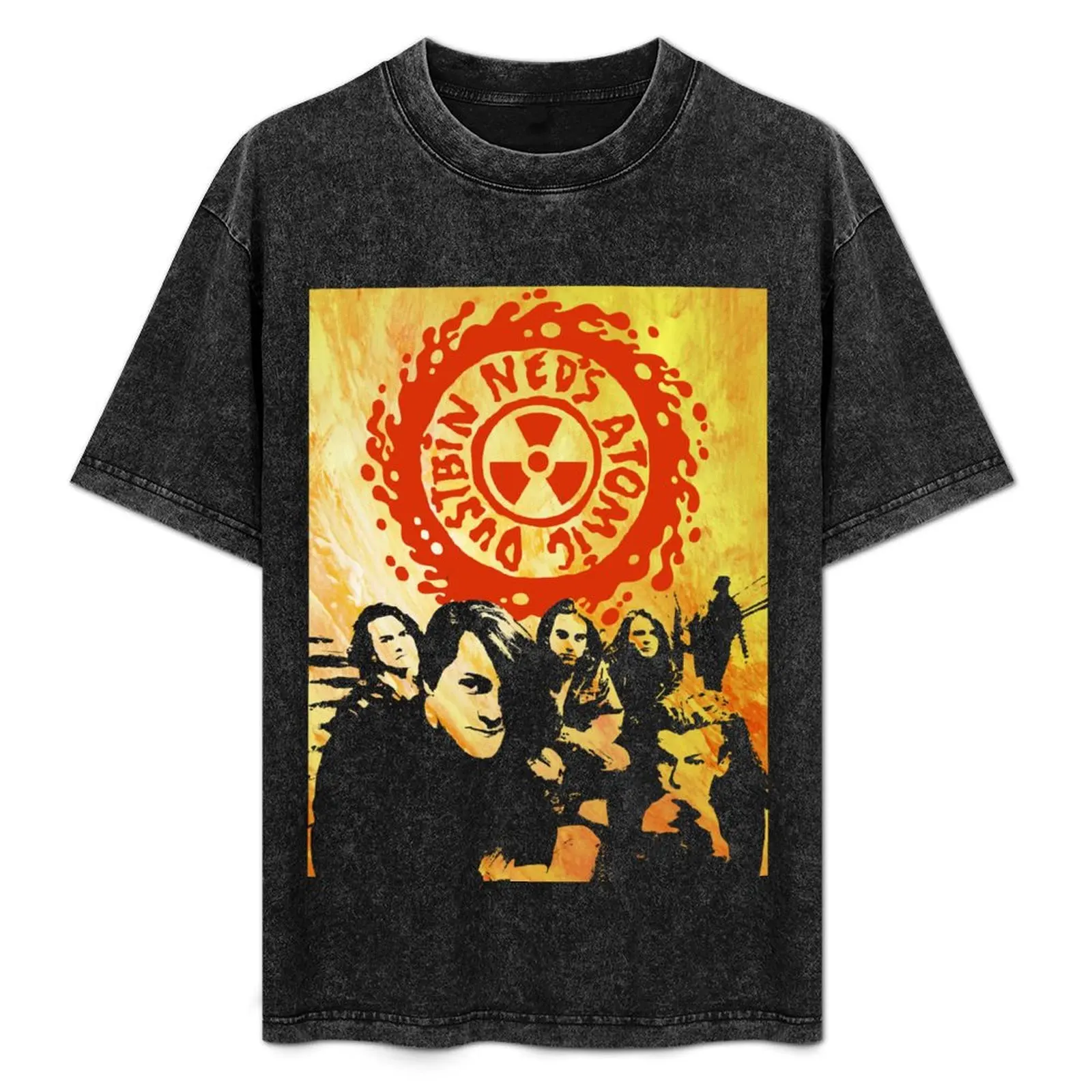 

Neds Atomic Dustbin T-Shirt vintage clothes plus size clothes graphics T-shirts for men cotton