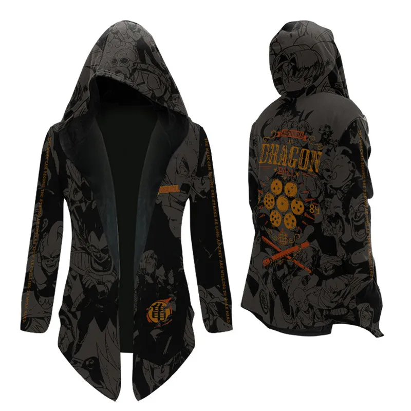 

Anime DRAGON Cosplay Costume Cotton Blend Windbreaker Jacket Long Winter Coat Prop