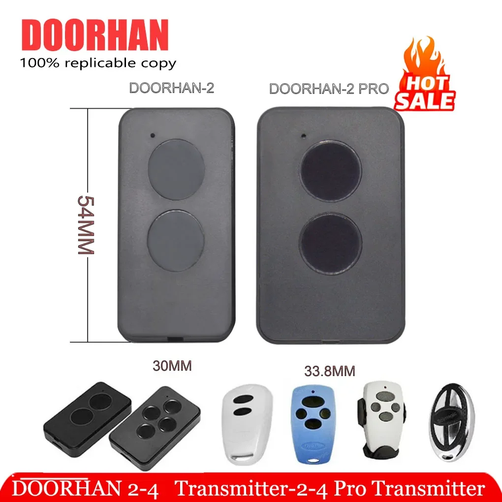 DOORHAN TRANSMITTER -4 garage door control remote 2PRO rolling gate controller 433MHz rolling code