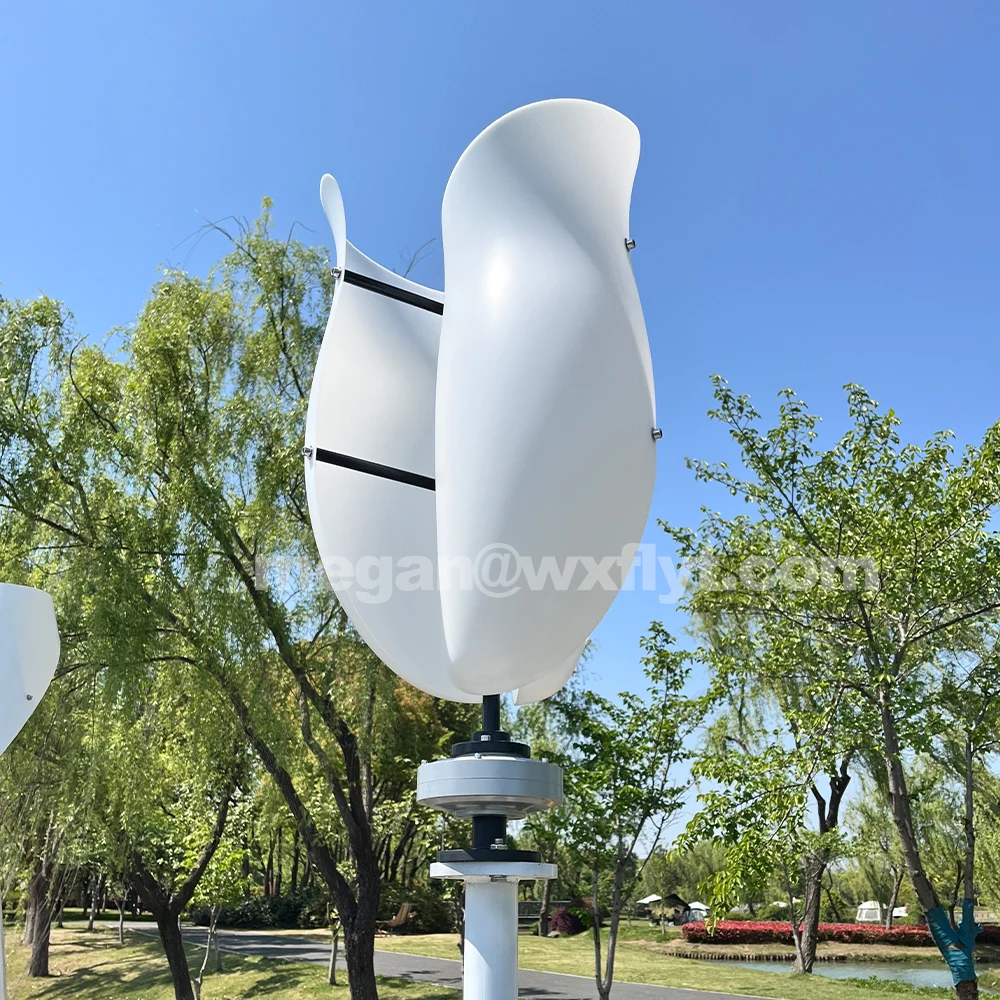 توربينات الرياح 230 فولت مجموعة كاملة 5000 واط 48 فولت 6KW مولدات الطاقة محور عمودي قوة قوية طاحونة مغناطيسية مع وحدة تحكم MPPT #2