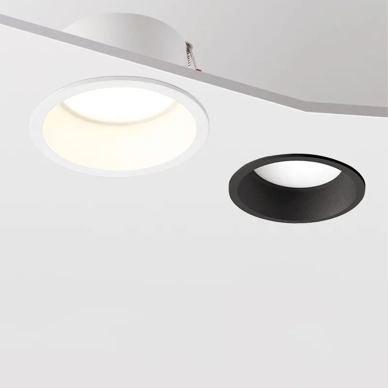 

Led Ceiling Anti-Glare LED Recessed Downlight Round White Spot Light AC110V 220v Lamps For Living Home Decor High Quality Chip