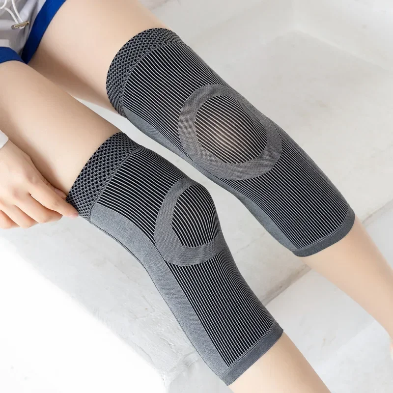 Knee Brace Support Leg Warmer Breathable Thermal Kneepad Fitness Protector Seamless Elastic Knee Pads joelheira de compressão