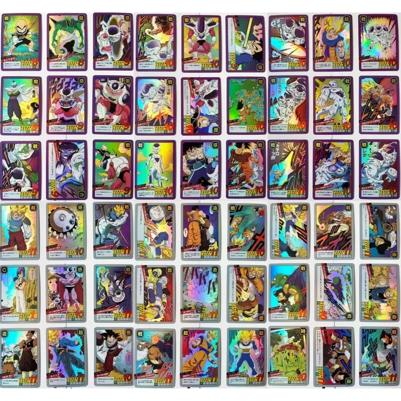 54 Stks/set Drakenbal Vechten Tegen De Vijfde Bom Zelf Gemaakte Refractie Raster Flash Card Anime Klassiekers Spel Collectie Kaarten Speelgoed Cadeau