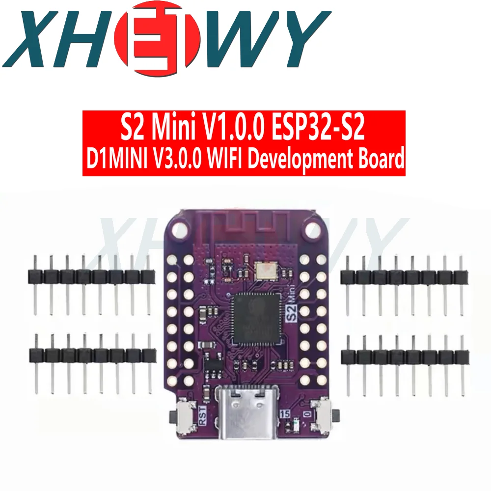 ESP32 S2 Mini V1.0.0 - LOLIN WIFI IOT Board на основе ESP32-S2FN4R2 4MB FLASH 2MB PSRAM MicroPython Arduino совместимый