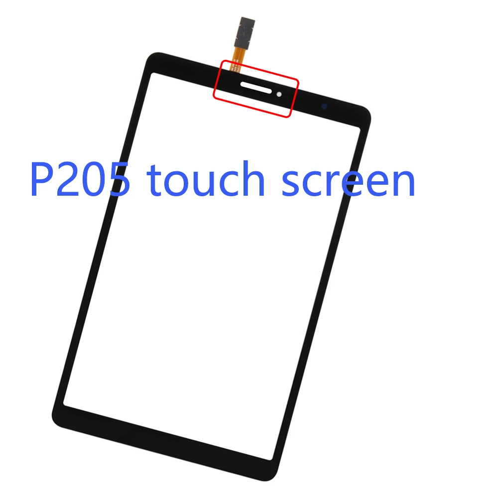 Do Samsung Galaxy Tab A 8.0 i S Pen (2019) P200 P205 ekran dotykowy Panel Digitizer czujnik LCD szkło przednie SM-P200 wymiana