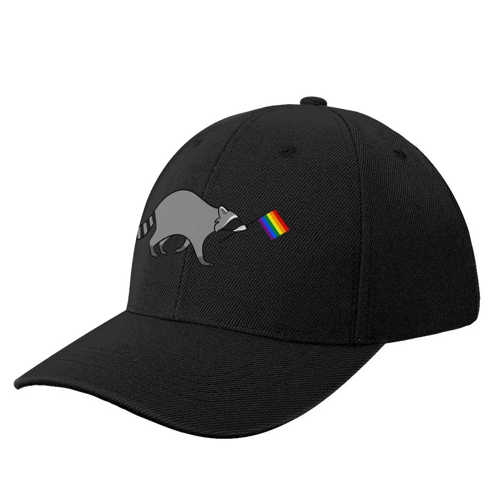 

LGBTQ+ Pride Raccoon Baseball Cap New Hat Beach Outing Wild Ball Hat Military Tactical Cap Boy Women's