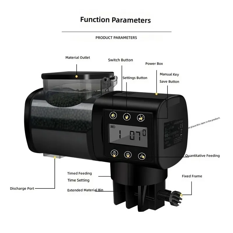 for  Bluetooth Smart Timing Fish Tank Feeder Automatic Ornamental Fish Turtle Food Aquarium Device