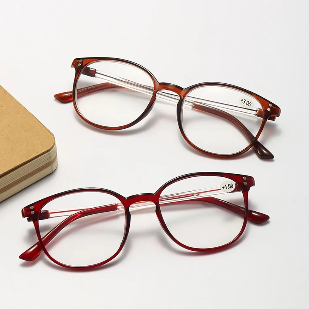 

Spectacle Lens Power +100 To +400 The Aged Presbyopia Glasses Large Frame Lightweight Farsightedness Reading Glasses Transparent