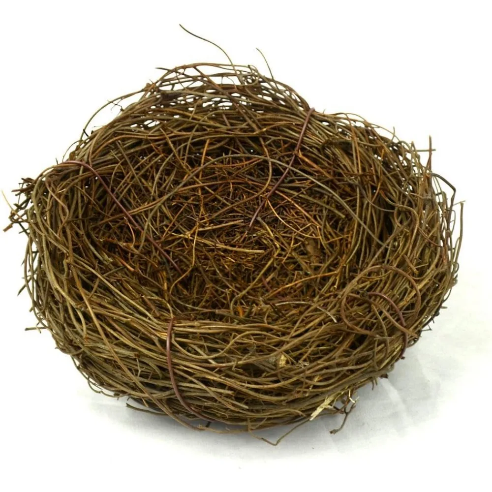 2 قطعة 8 "عش الطيور الروطان الطبيعي الربيع الديكور الدعائم الحرف عيد الفصح حفل زفاف حديقة فناء ساحة المنزل