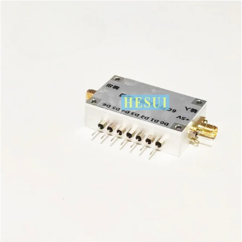 0.25dB=step 31.75dB=range 10MHz- 6000MHz 6GHz attenuator Digital programmable attenuator RF attenuator module CNC Al shell