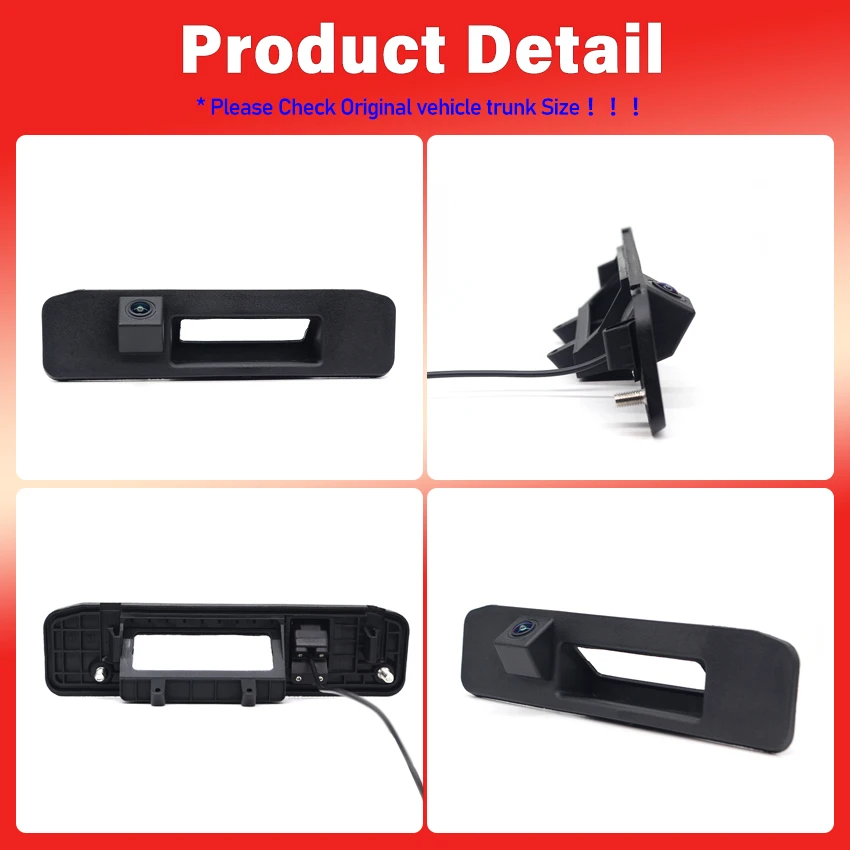 HD 1080P سيارة الرؤية الخلفية عكس الجذع مقبض الكاميرا لمرسيدس بنز ML A180 A200 A260 GLA GLC GLE كاميرا احتياطية مقاومة للماء #4