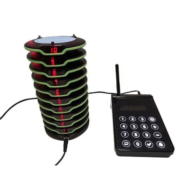 High Quality Waterproof Wireless Paging Coaster Buzzer Pager Vibrators For Restaurants