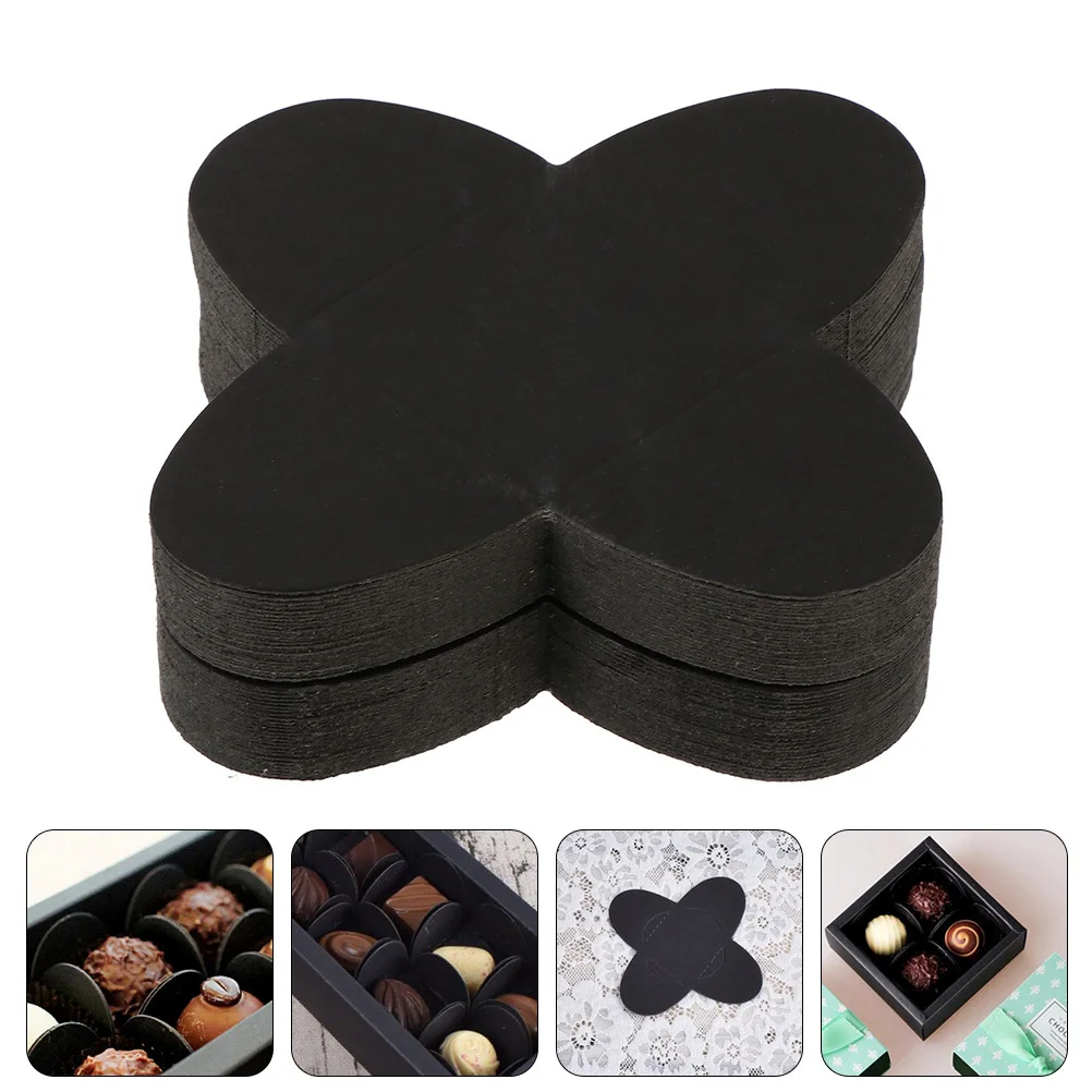 

100pcs Chocolate Tray Paper Packaging Separating Layers For Truffle Candy Wrapping Baking Decoration Compartment Holder